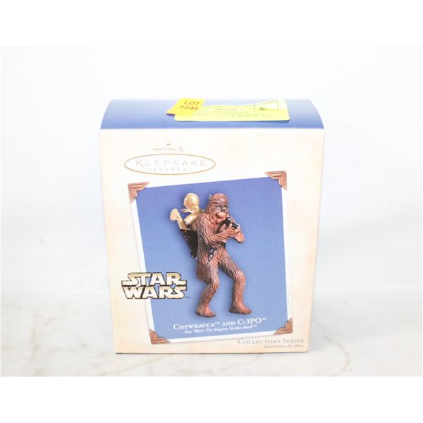 STAR WARS CHEWBACCA HALLMARK ORNAMENT W BOX