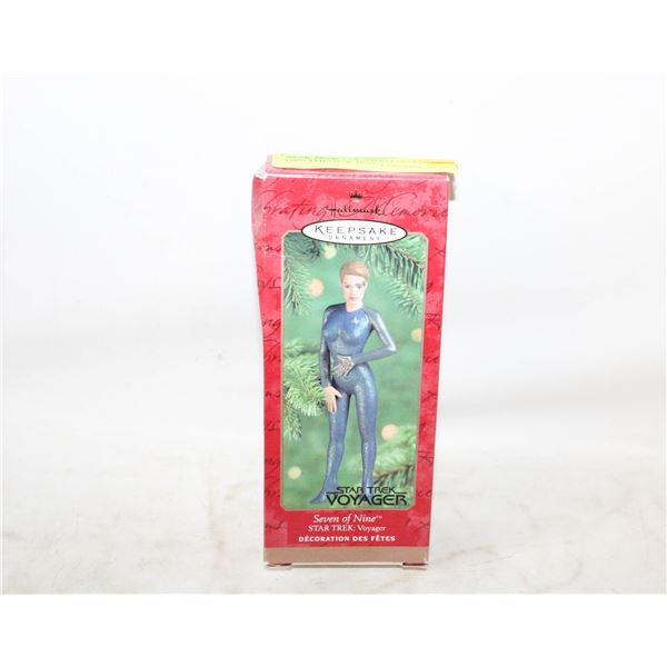 STAR TREK 7 OF 9 HALLMARK ORNAMENT W BOX