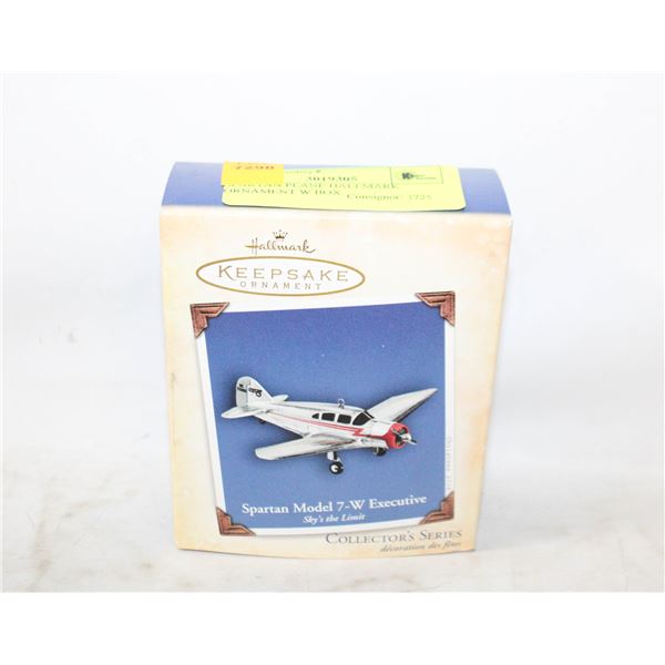 SPARTAN PLANE HALLMARK ORNAMENT W BOX