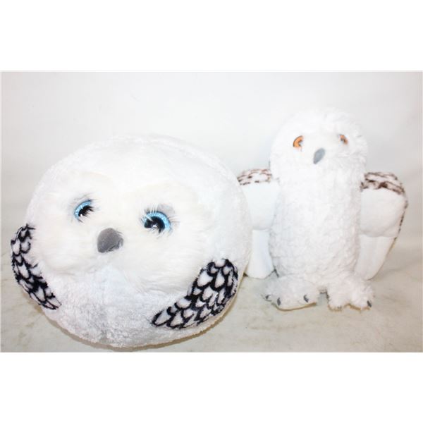 TY LARGE PLUSHIES "HOOTS" + WILD