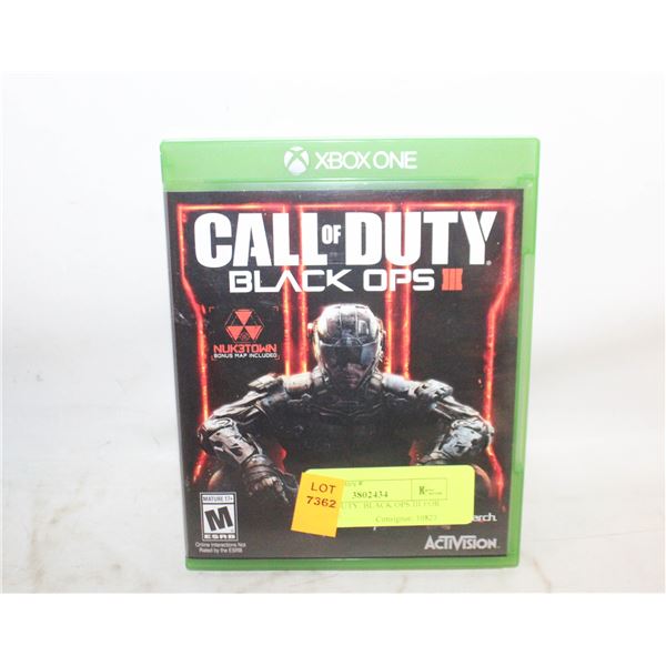 CALL OF DUTY: BLACK OPS III FOR XBOX ONE
