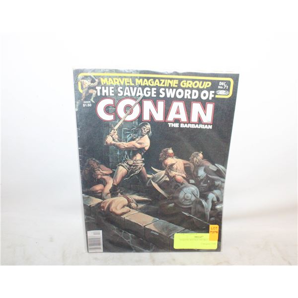 MARVEL SAVAGE SWORD OF CONAN