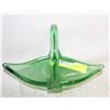 Image 1 : GREEN GLASS ART BOWL