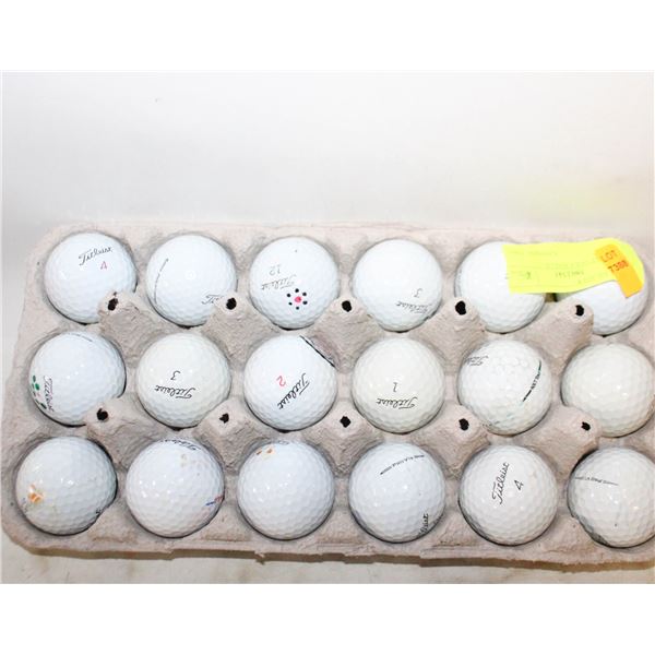18 TITLEST GOLF BALLS
