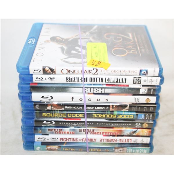BLU-RAY 10X LOT VARIOUS BLOCKBUSTER HITS
