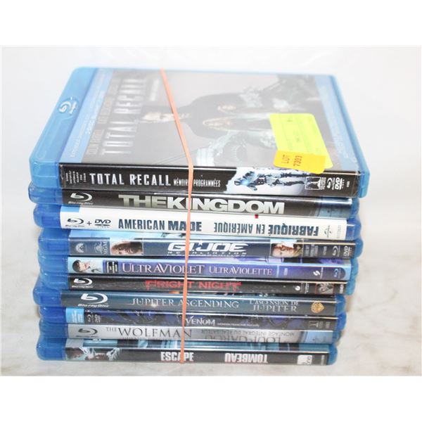 BLU-RAY DISC MOVIES 10X MOSTLY TOP HITS
