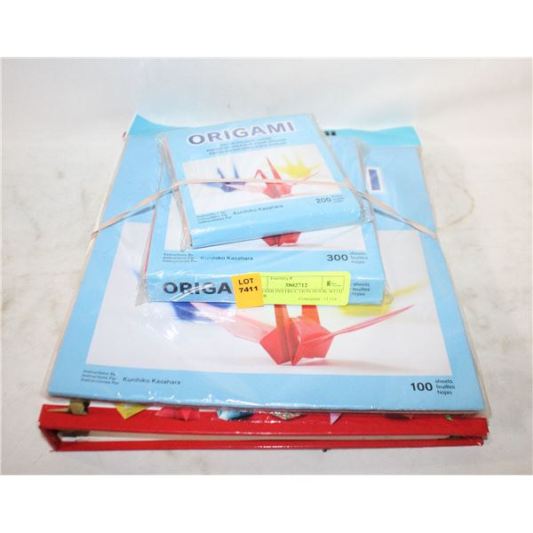 ORIGAMI INSTRUCTION BOOK WITH PAPER