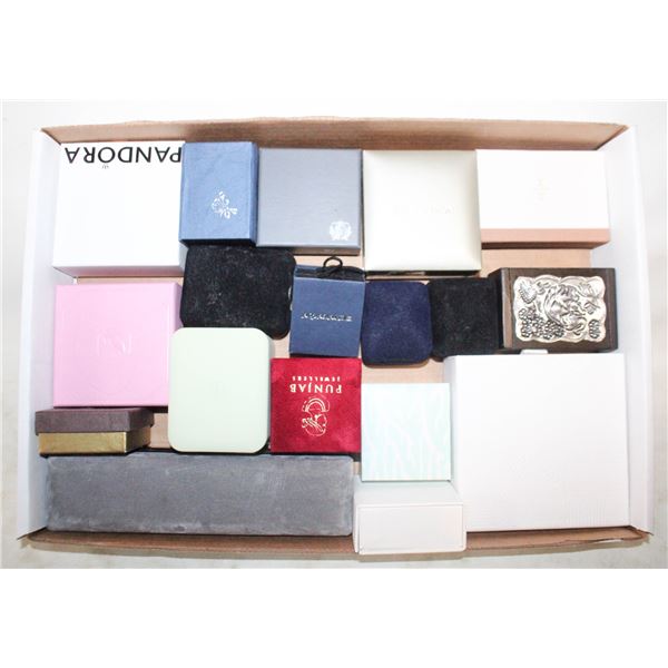 LOT OF QTY 19 JEWELRY BOXES