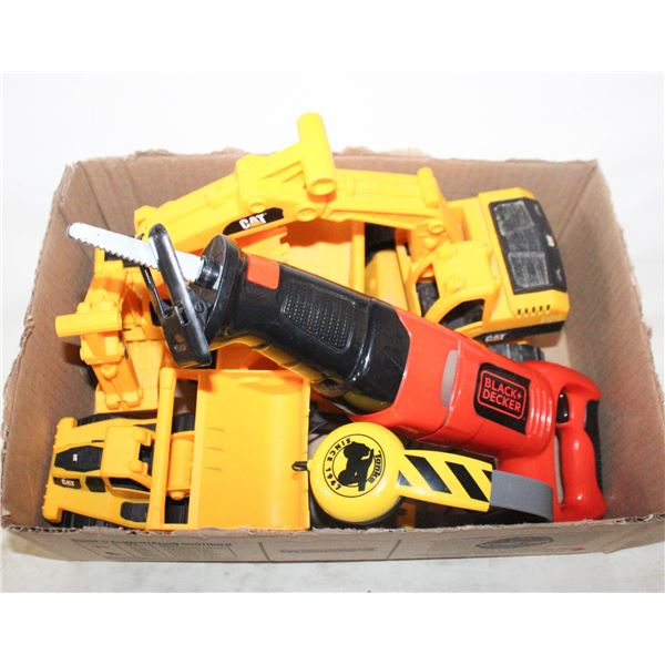 KIDS TOY TRUCKS - CAT BRAND + BLACK&DECKER