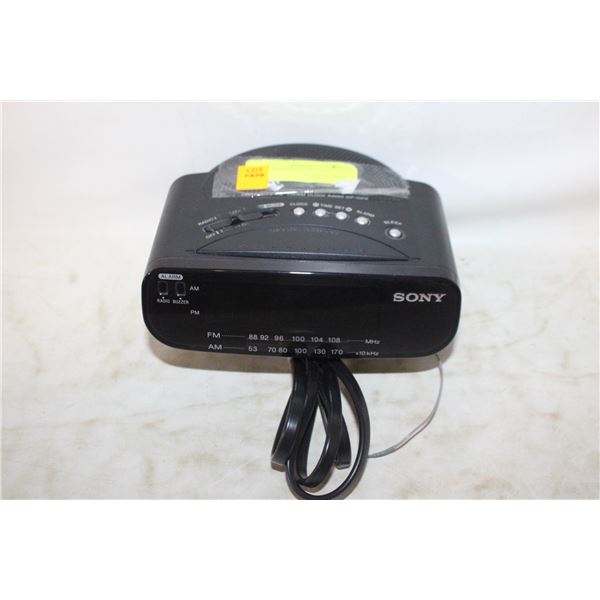 SONY AM/FM CLOCK RADIO