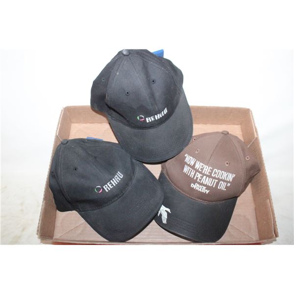 DUCK DYNAST HAT & 2 NEW REHAU HATS