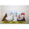 Image 1 : CERAMIC CHICKENS & CERAMIC BUTTERFLY
