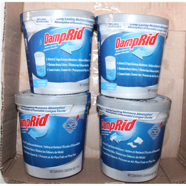 LOT OF DAMPRID CONTAINERS