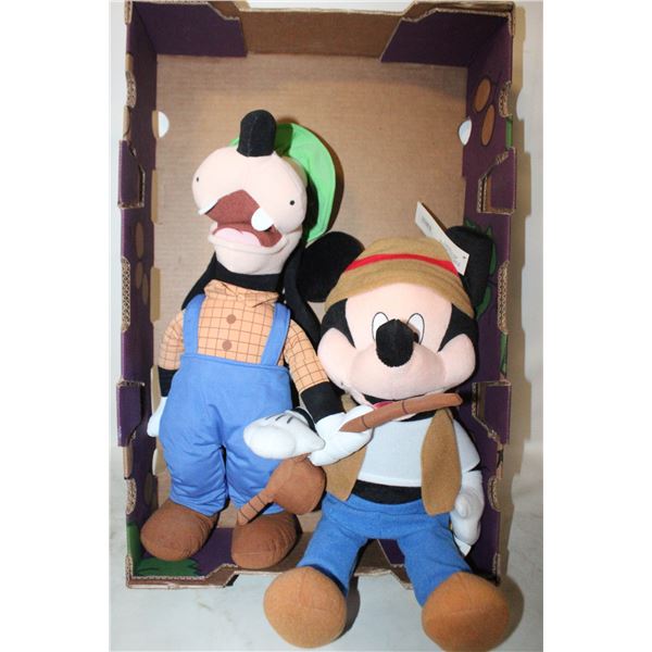 NEW MICKEY & GOOFY W/DISNEYLAND TAGS 20”