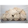 Image 1 : LOT OF 24 MINI NATURAL FIBER BASKETS