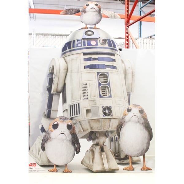 STAR WARS THE LAST JEDI R2D2 CARDBOARD CUTOUT