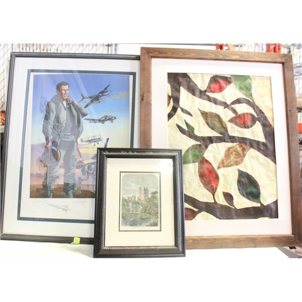 LARGE FRAMED SIGNED PRINT CANADIAN