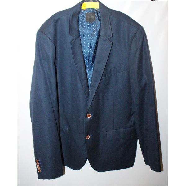 RW&CO MENS SIZE 46 SUIT JACKET NAVY BLUE