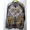 Image 1 : LADIES XS SATIN DRAGON ZIP UP