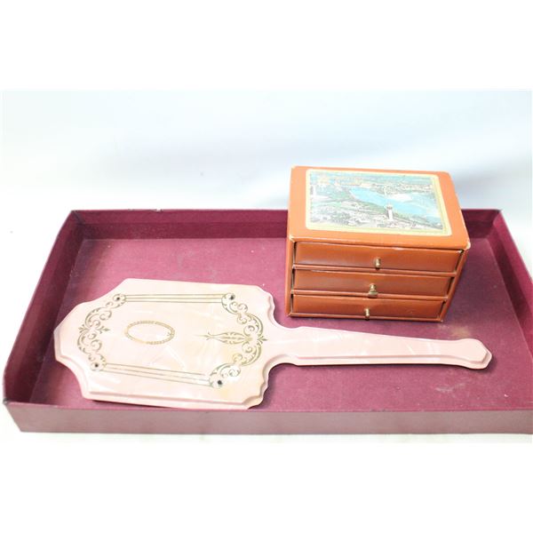 VINTAGE HANDHELD VANITY MIRROR