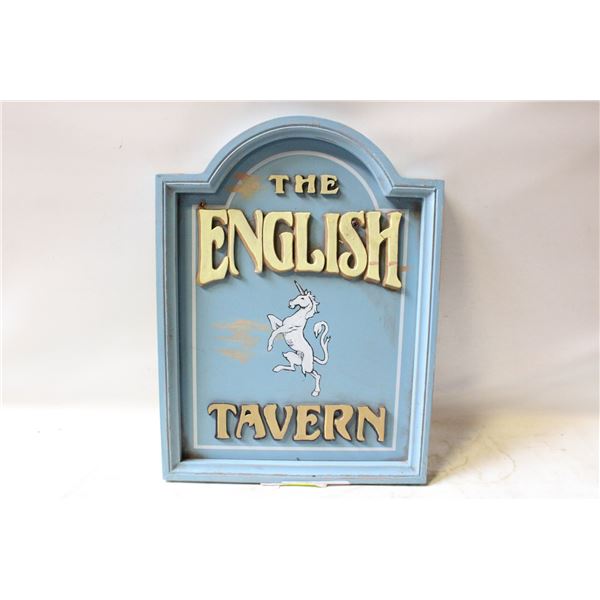 THE ENGLH TARVERN SIGN VINTAGE