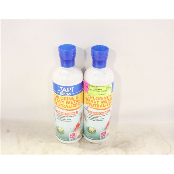 2X 473ML API POND CHLORINE & HEAVY