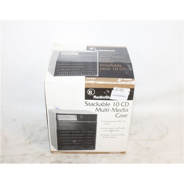 STACKABLE CD MEDIA CASE WITH BOX