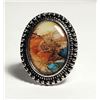 Image 1 : 30)  SILVER TONE WITH OVAL BEZEL SET
