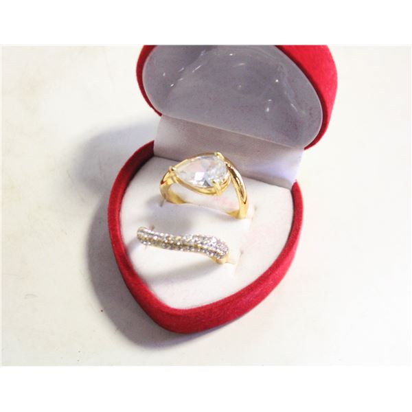 NEW 2PCS/SET RING SET SZ7