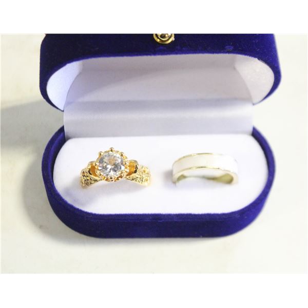 NEW 2PCS/SET RING SET SZ8