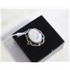Image 1 : NATURAL MOONSTONE RING SILVER PLATED SIZE 8