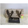 Image 1 : BRASS EAGLE BOTTLE OPENER & 2 WOODBURNT EAGLE