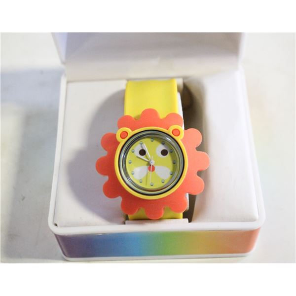 SUNSHINE FACE NEW WATCH YELLOW AND ORANGE