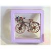 Image 1 : NEW VINTAGE STYLE RHINESTONE BICYCLE
