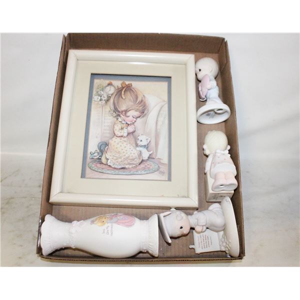 VTG. PAPER TOLE “BEDTIME PRAYERS”PM ITEMS