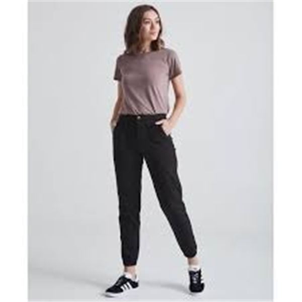 NEW DUIER WOMENS HIGH RISE JOGGERS BLACK SIZE 26