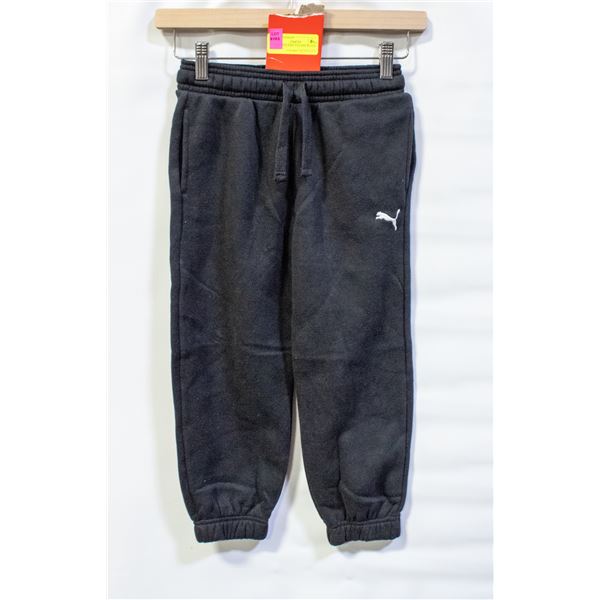 NEW PUMA KIDS JOGGERS BLACK SIZE 6