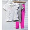 Image 1 : NEW 3 PIECE PUMA GIRLS SET - 2 SHIRTS & 1 LEGGINGS