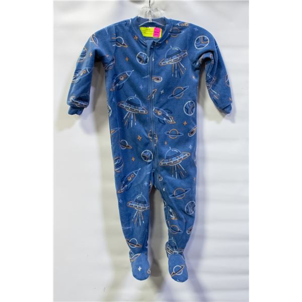 PEKKLE ENFANTS FLEECE SLEEPER BLUE SIZE 18M