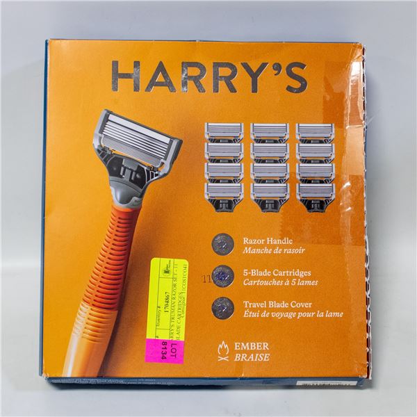 HARRY'S TRUMAN RAZOR SET - 11 5-BLADE CARTRIDGES