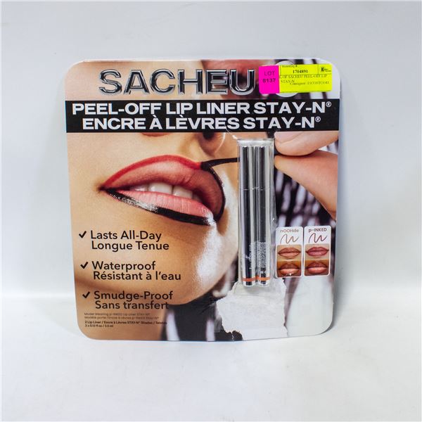 2 PACK OF SACHEU PEEL-OFF LIP LINER STAY-N