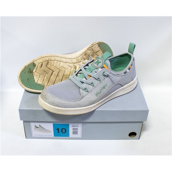 HURLEY WOMENS CASUAL SHOE GREY & GREEN SIZE 10