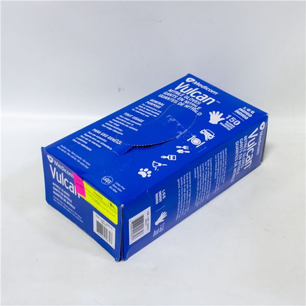 MEDICOM VULCAN NITRILE GLOVES INDIGO SIZE LARGE