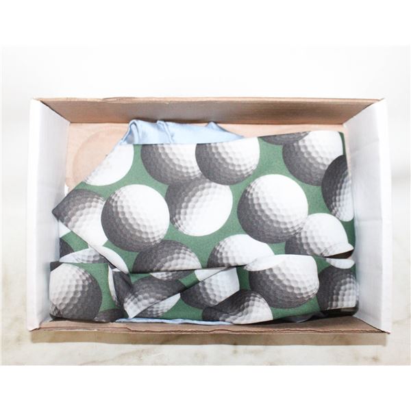 1995 RALPH MARTIN & CO. GOLF BALL NECK TIE +