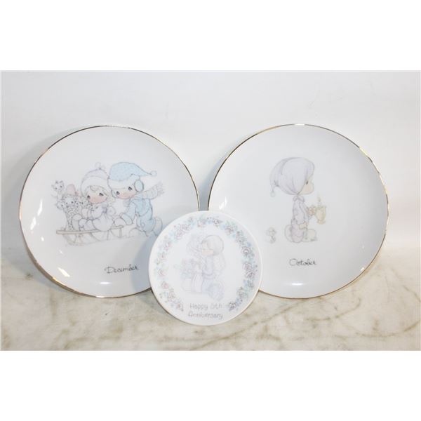 PRECIOUS MOMENTS PLATES 6 INCH OCTOBER,