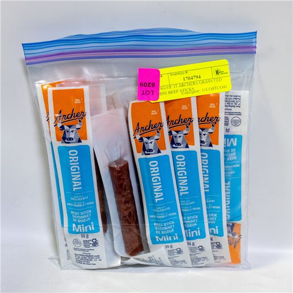 BAG OF 15 ARCHERS GRASS FED MINI BEEF STICKS