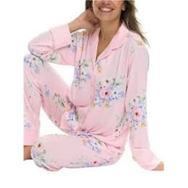 NEW 2 PC OF FLORA NIKROOZ PYJAMA SET PINK SIZE SM
