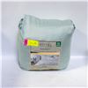 Image 1 : 6 PIECE HOTEL COTTON SHEET SET CYAN KING SIZE