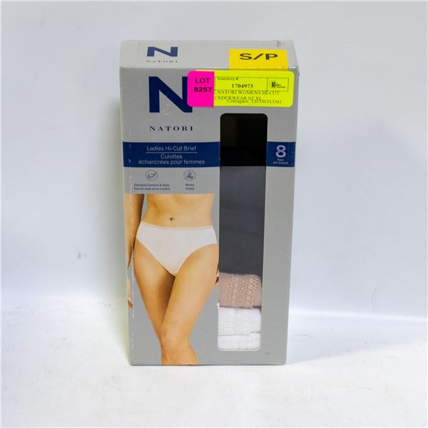 6 PACK NATORI WOMENS HI-CUT BRIEF UNDERWEAR SZ XL