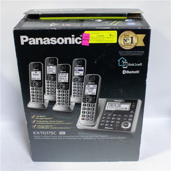 PANASONIC KX-TG175C 5 DIGITAL CORDLESS PHONE SET